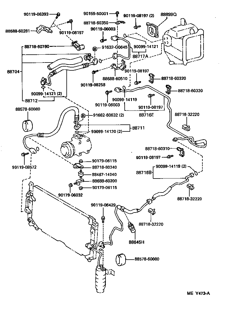  LX450 |  HEATING AIR CONDITIONING COOLER PIPING