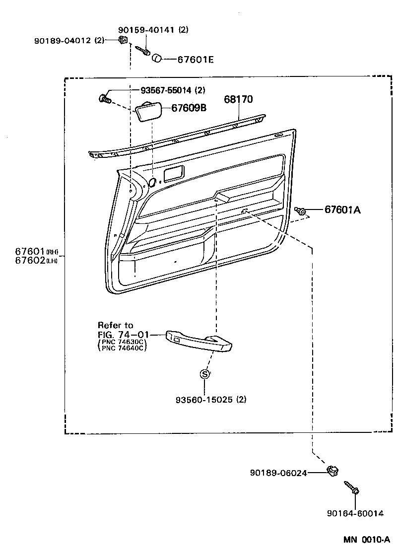  ES250 |  FRONT DOOR PANEL GLASS