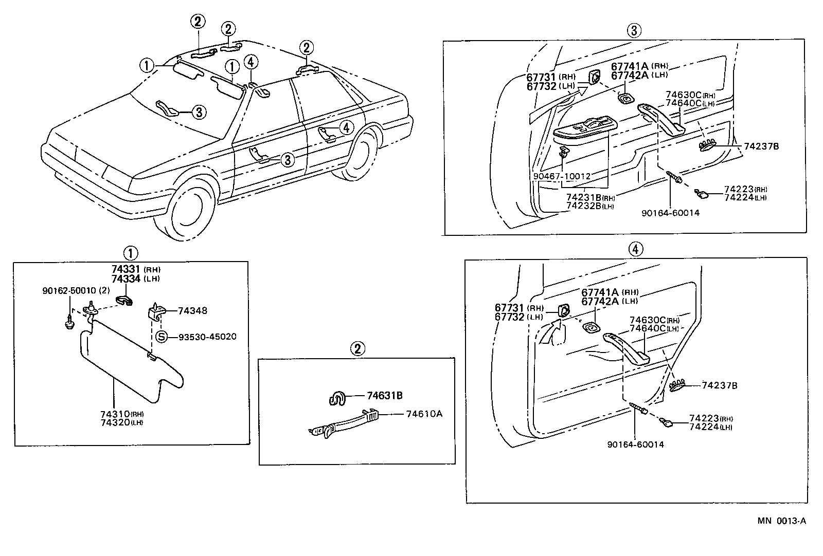  ES250 |  ARMREST VISOR