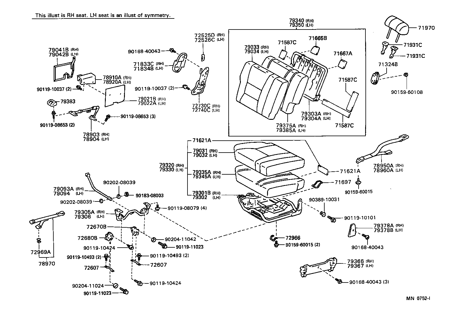  LAND CRUISER 80 |  SEAT SEAT TRACK