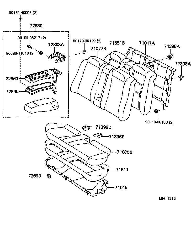  ES300 |  REAR SEAT SEAT TRACK