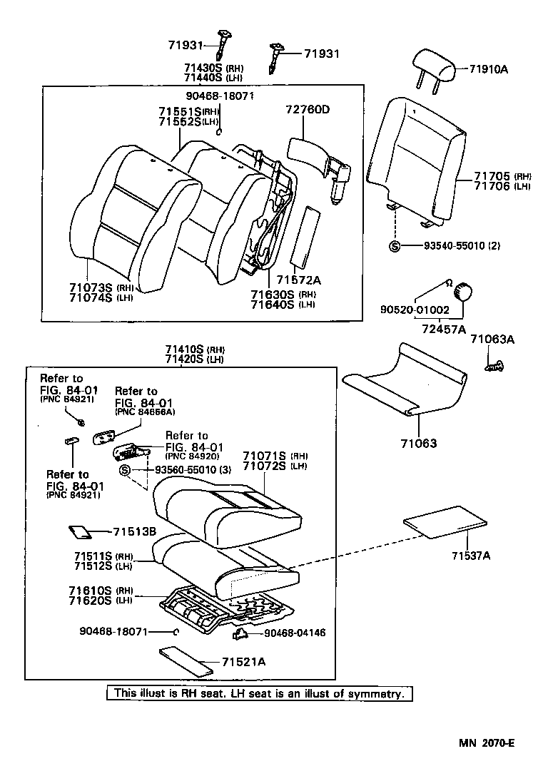  LAND CRUISER 80 |  SEAT SEAT TRACK