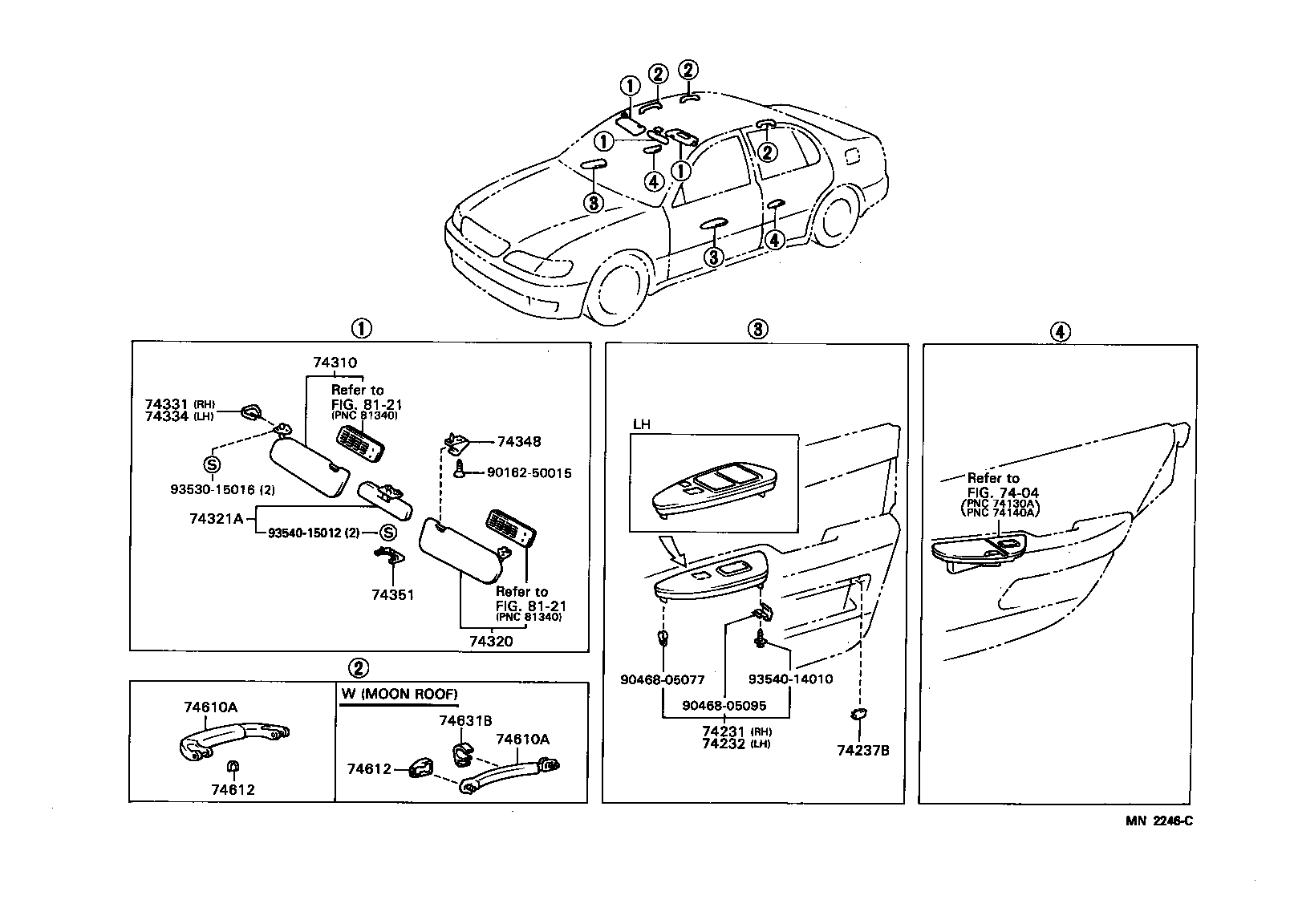  GS300 |  ARMREST VISOR