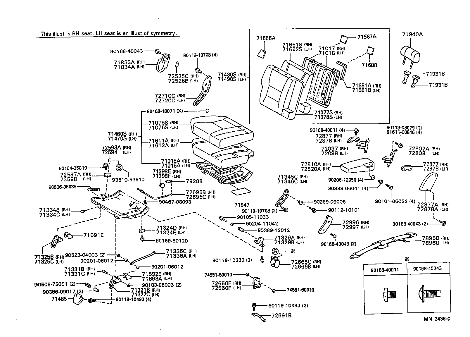  LX450 |  SEAT SEAT TRACK