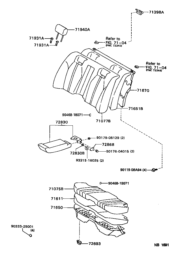  GS300 |  REAR SEAT SEAT TRACK