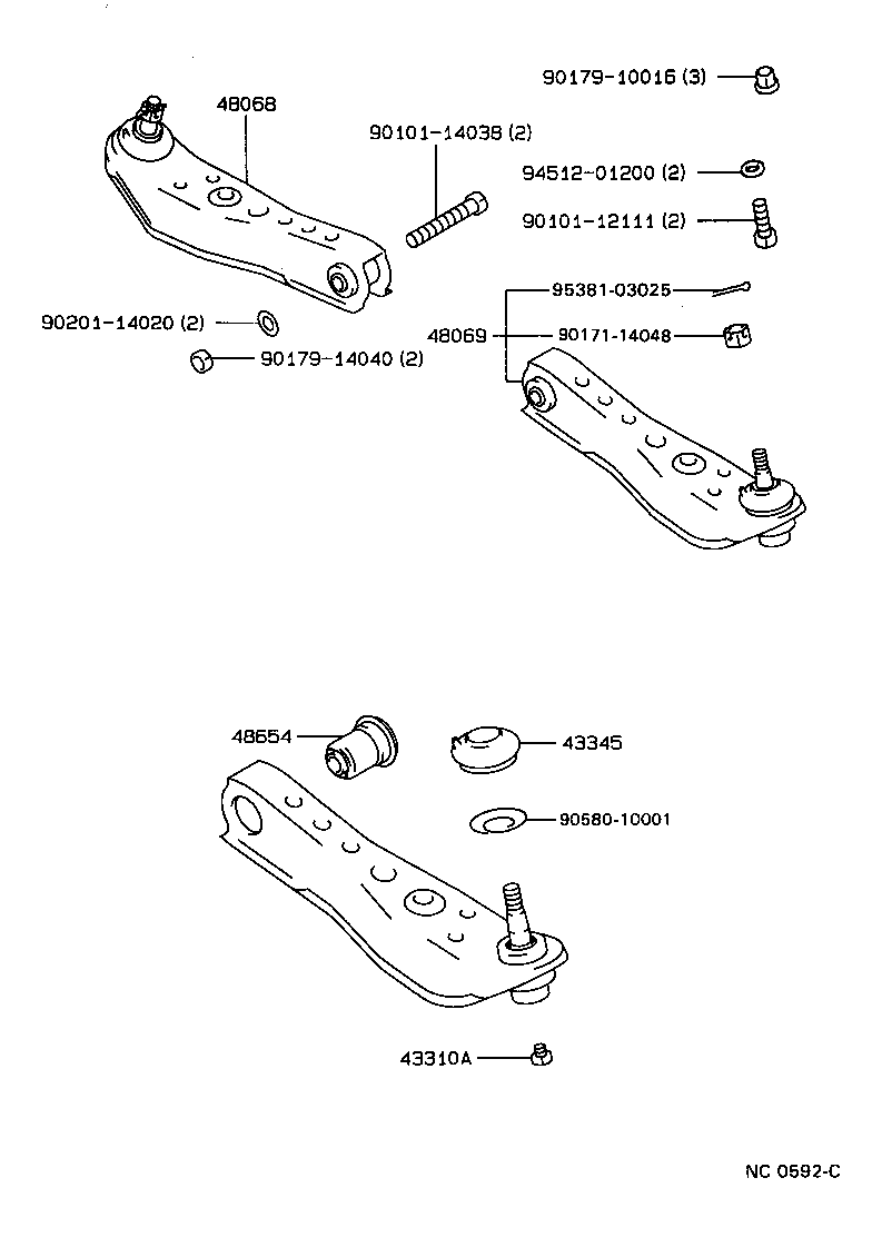  CRESSIDA |  FRONT AXLE ARM STEERING KNUCKLE