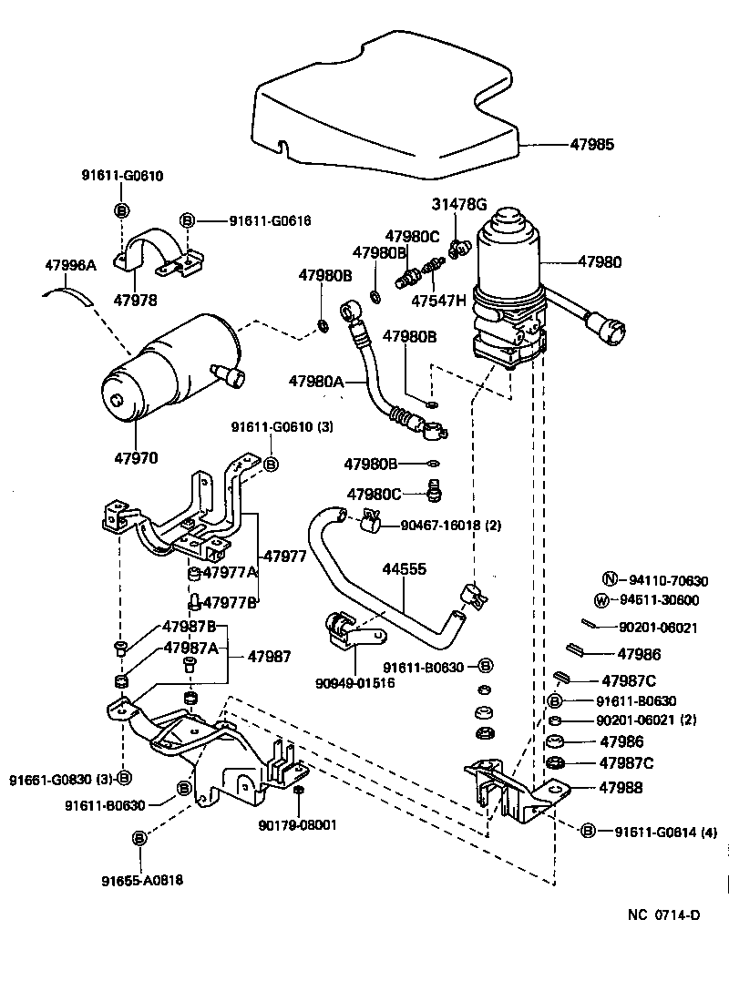  LS400 |  BRAKE TUBE CLAMP