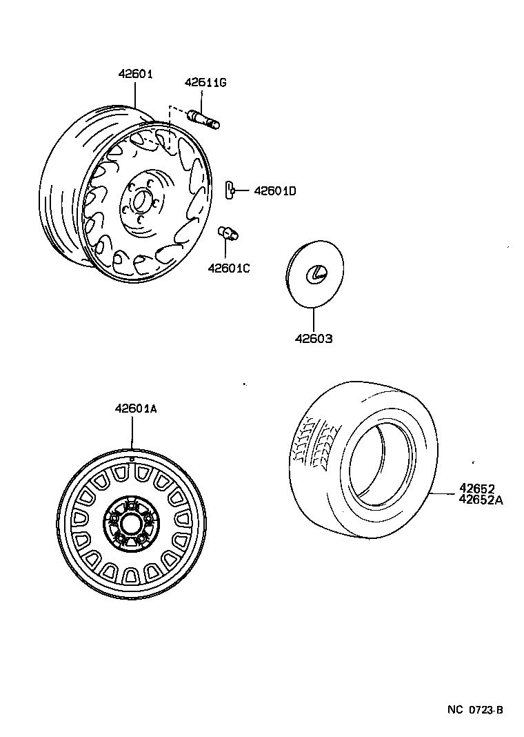  ES250 |  DISC WHEEL WHEEL CAP