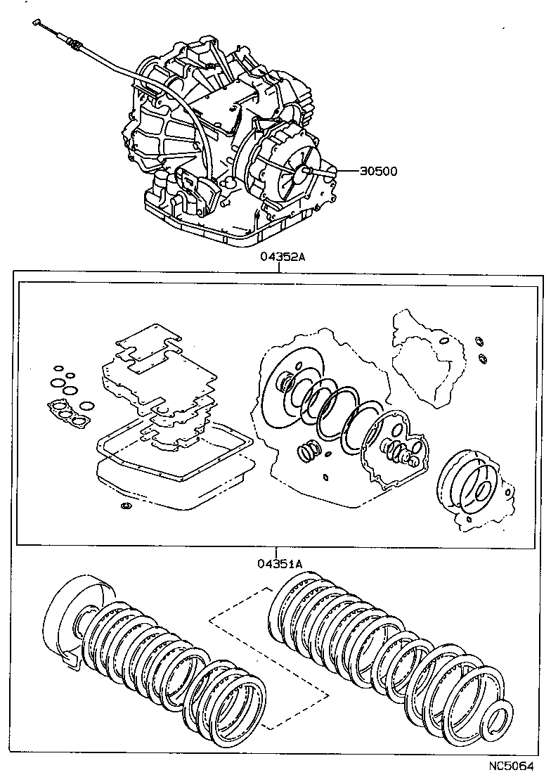  CAMRY |  TRANSAXLE OR TRANSMISSION ASSY GASKET KIT ATM