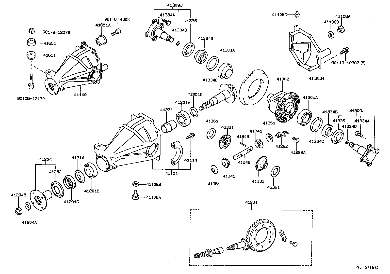  CRESSIDA |  REAR AXLE HOUSING DIFFERENTIAL