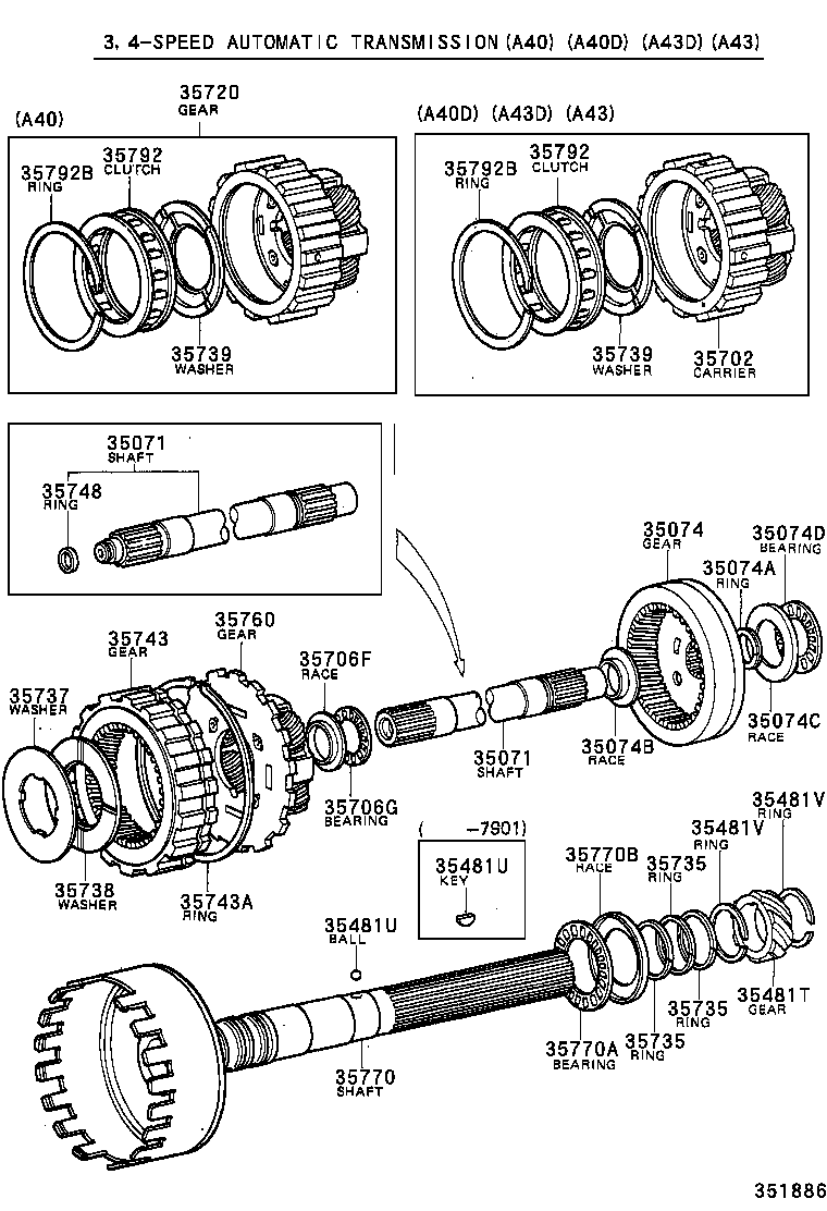  CELICA |  PLANETARY GEAR REVERSE PISTON COUNTER GEAR ATM