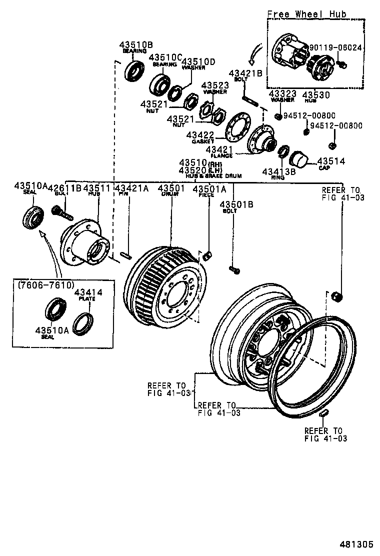  LAND CRUISER 40 55 |  FRONT AXLE HUB