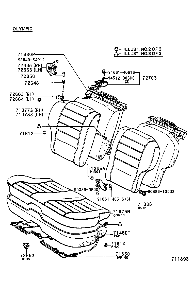  CELICA |  REAR SEAT SEAT TRACK