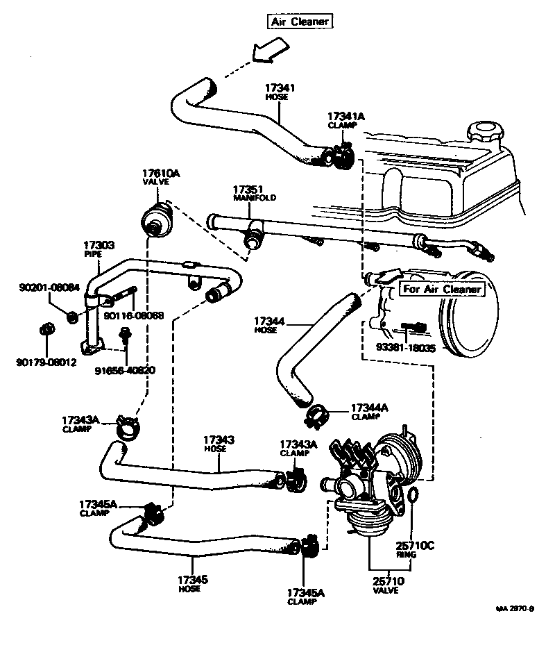  CRESSIDA |  MANIFOLD AIR INJECTION SYSTEM