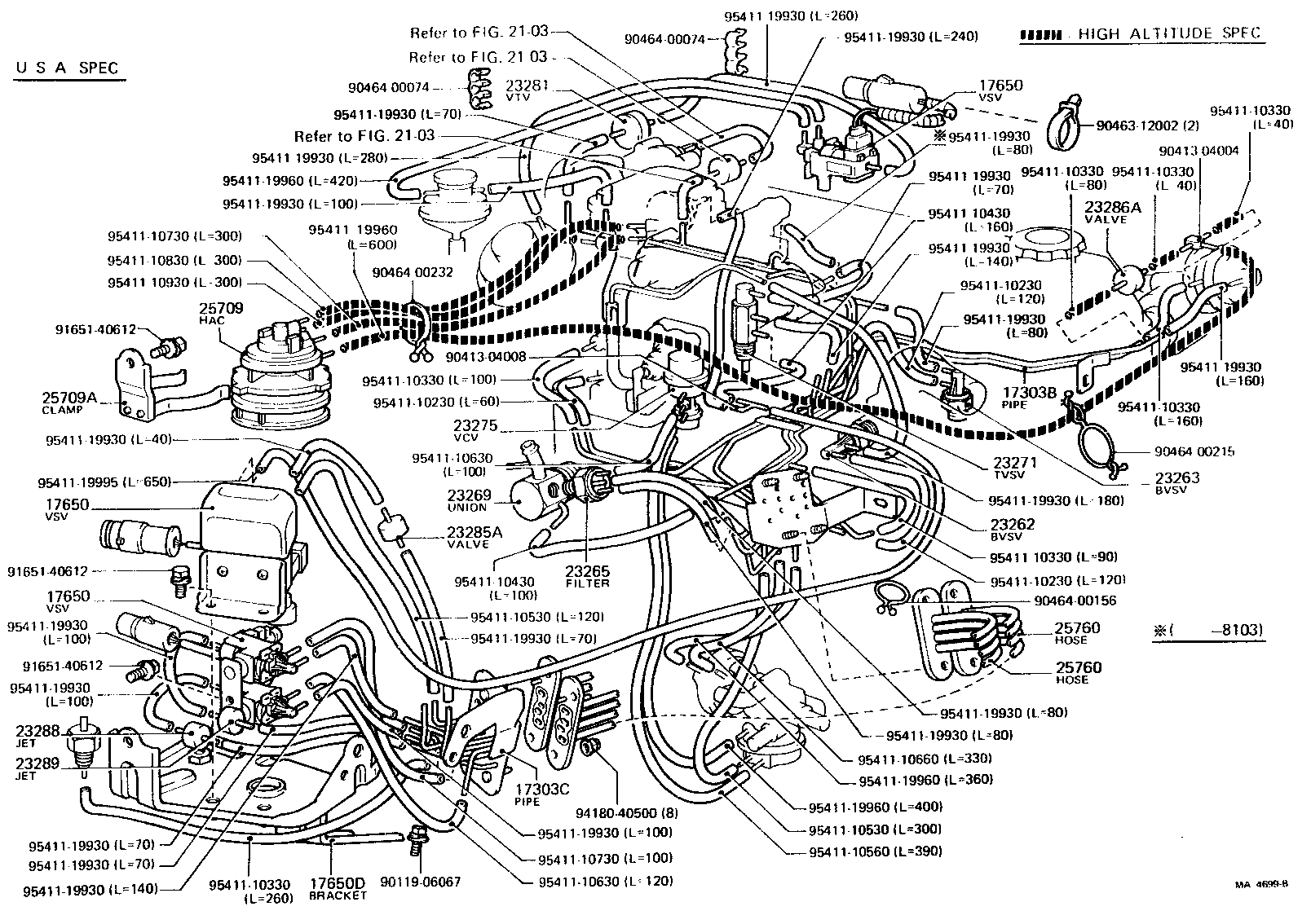  CELICA |  VACUUM PIPING