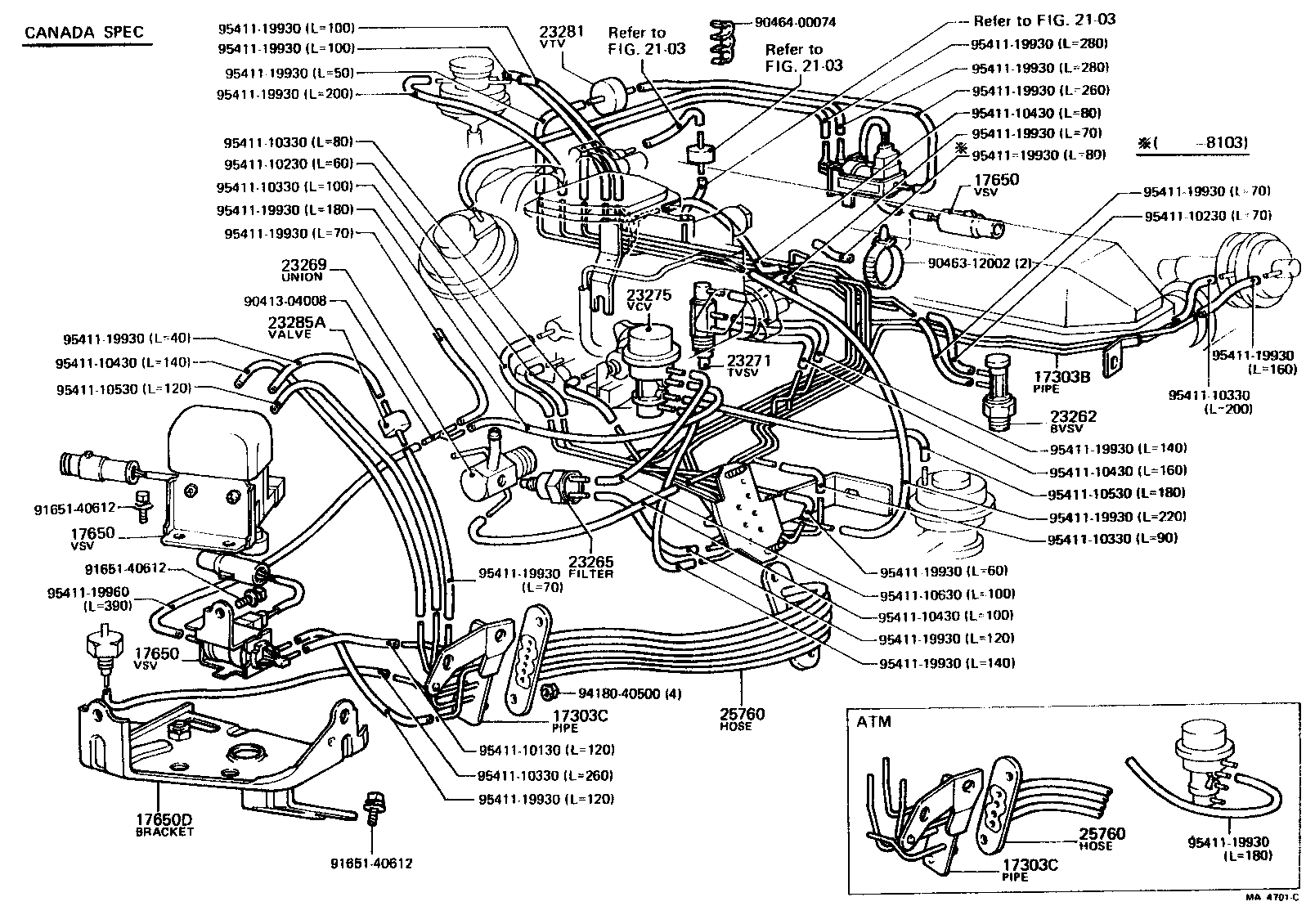  CELICA |  VACUUM PIPING