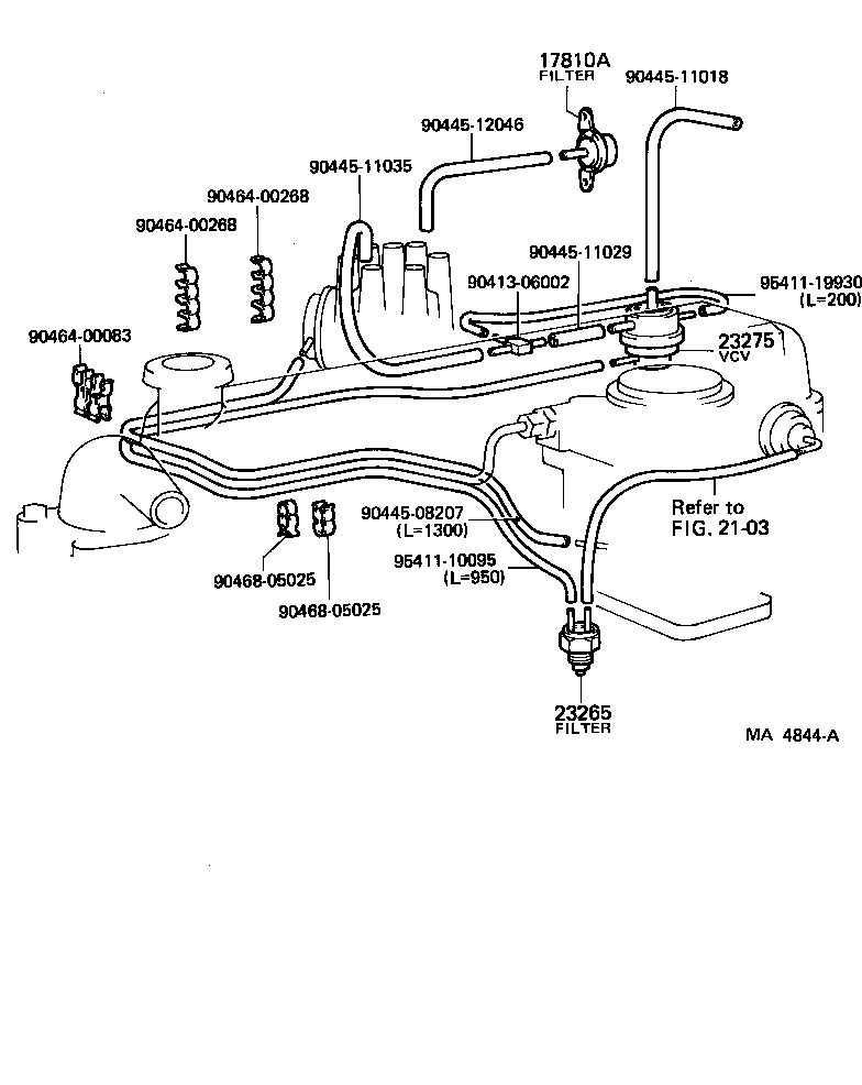  LAND CRUISER 60 |  VACUUM PIPING