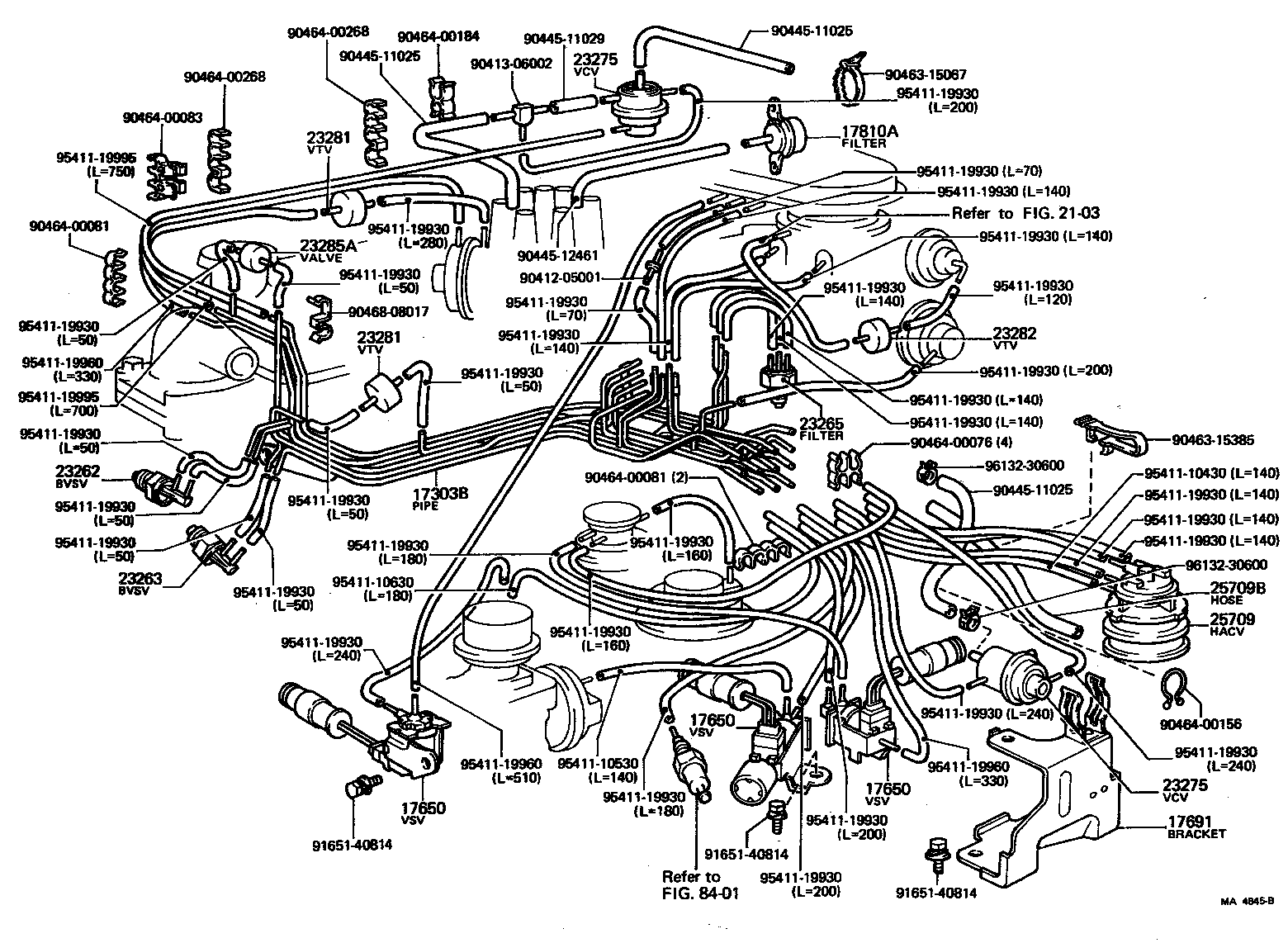  LAND CRUISER 40 |  VACUUM PIPING