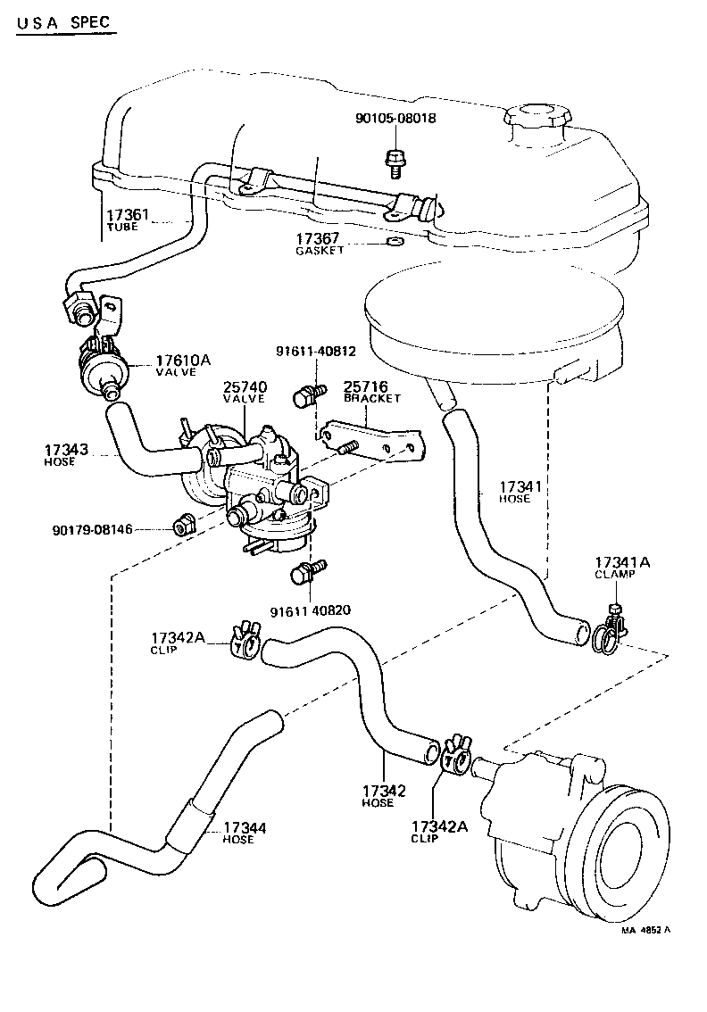  CELICA |  MANIFOLD AIR INJECTION SYSTEM