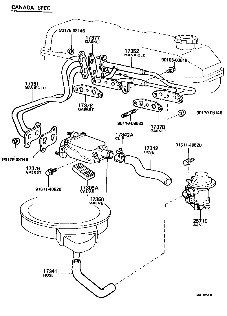  CELICA |  MANIFOLD AIR INJECTION SYSTEM