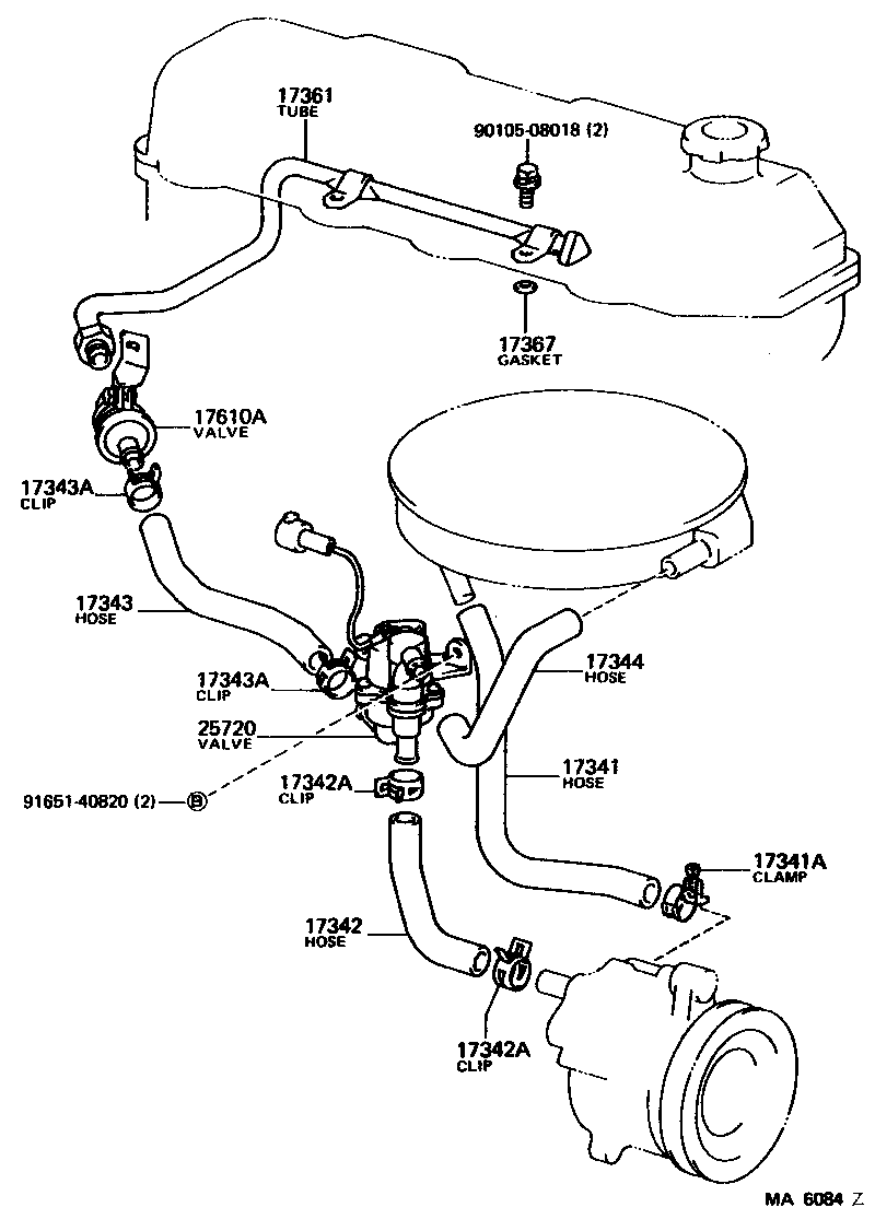  CELICA |  MANIFOLD AIR INJECTION SYSTEM