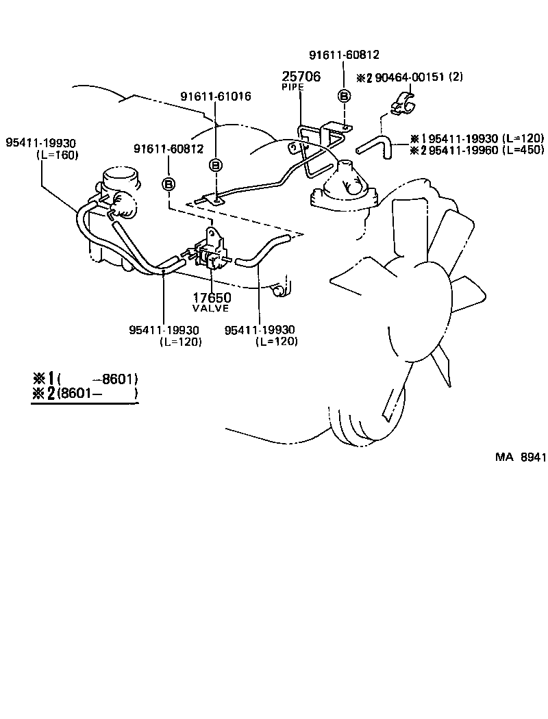  LAND CRUISER 60 |  VACUUM PIPING