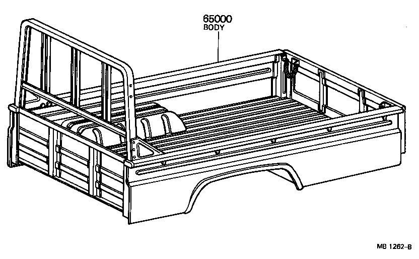  LAND CRUISER 40 55 |  REAR BODY ASSEMBLY