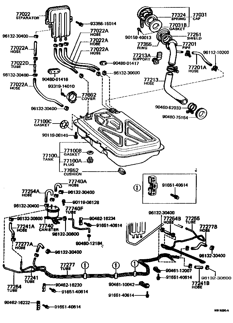  COROLLA |  FUEL TANK TUBE