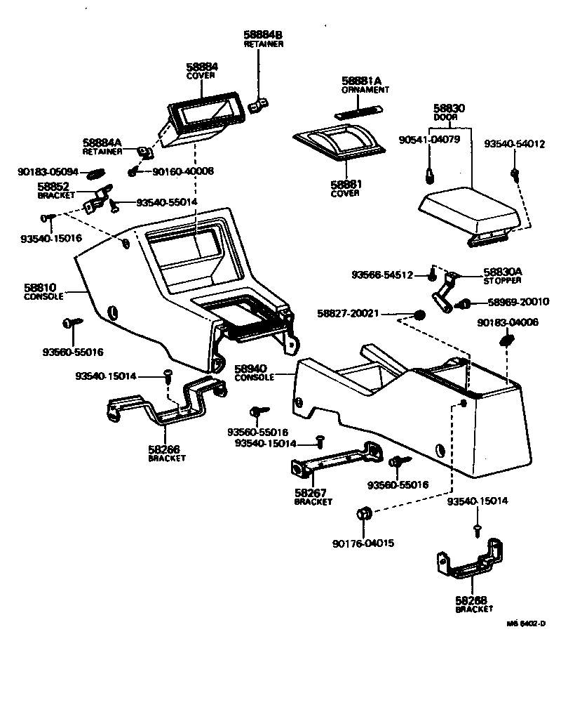  CRESSIDA |  CONSOLE BOX BRACKET