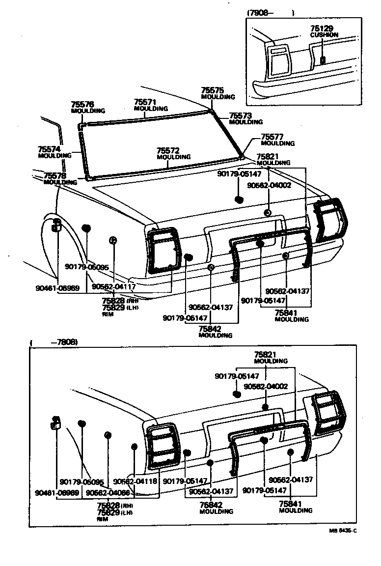  CRESSIDA |  REAR MOULDING