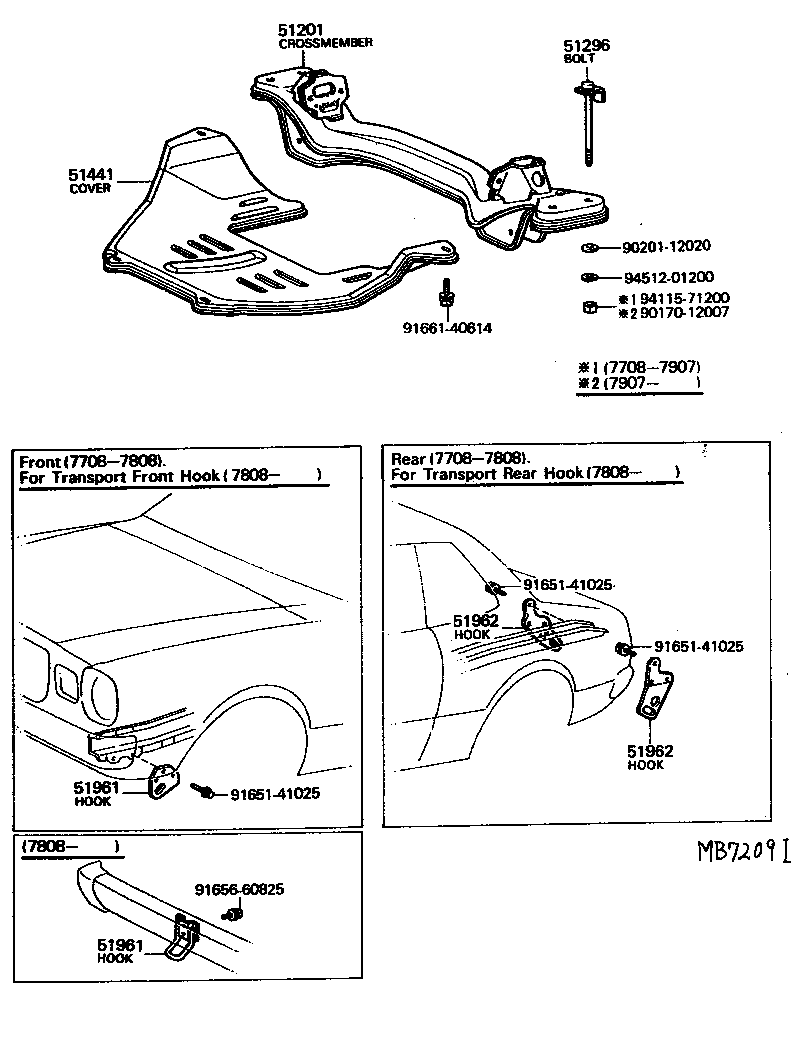  CRESSIDA |  SUSPENSION CROSSMEMBER UNDER COVER