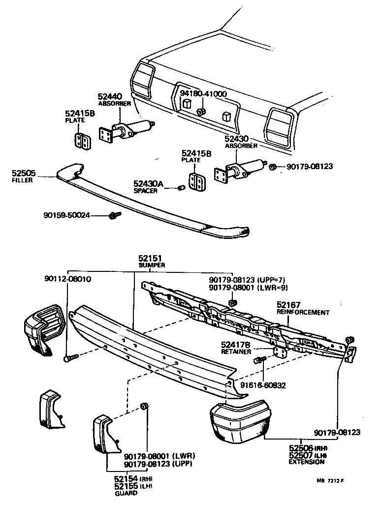  CRESSIDA |  REAR BUMPER BUMPER STAY