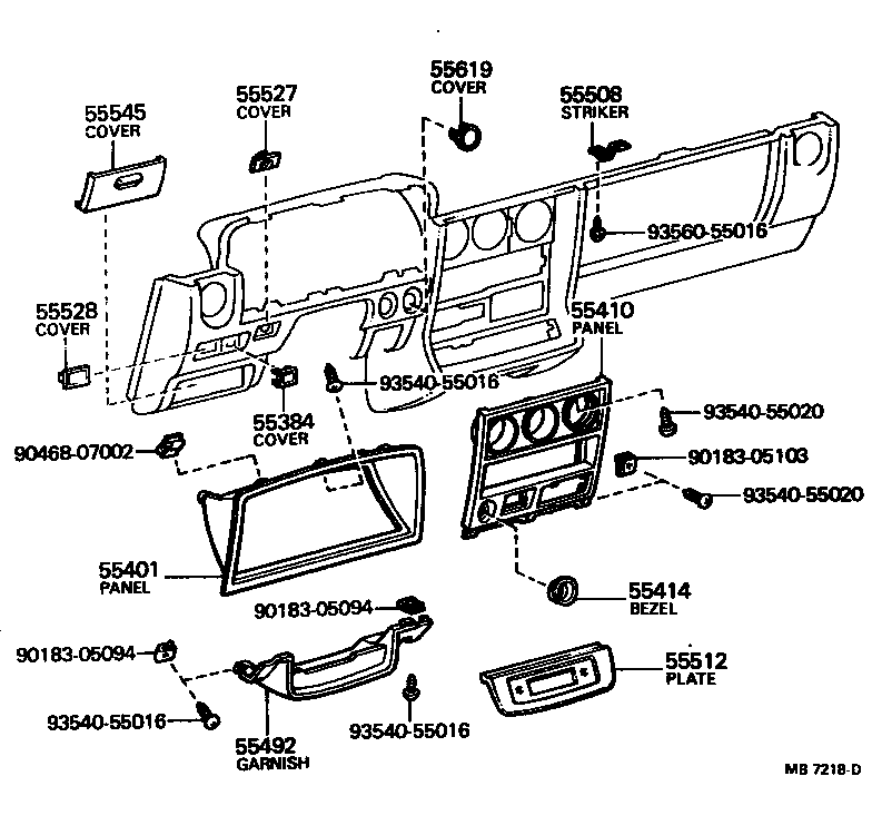  CRESSIDA |  INSTRUMENT PANEL GLOVE COMPARTMENT