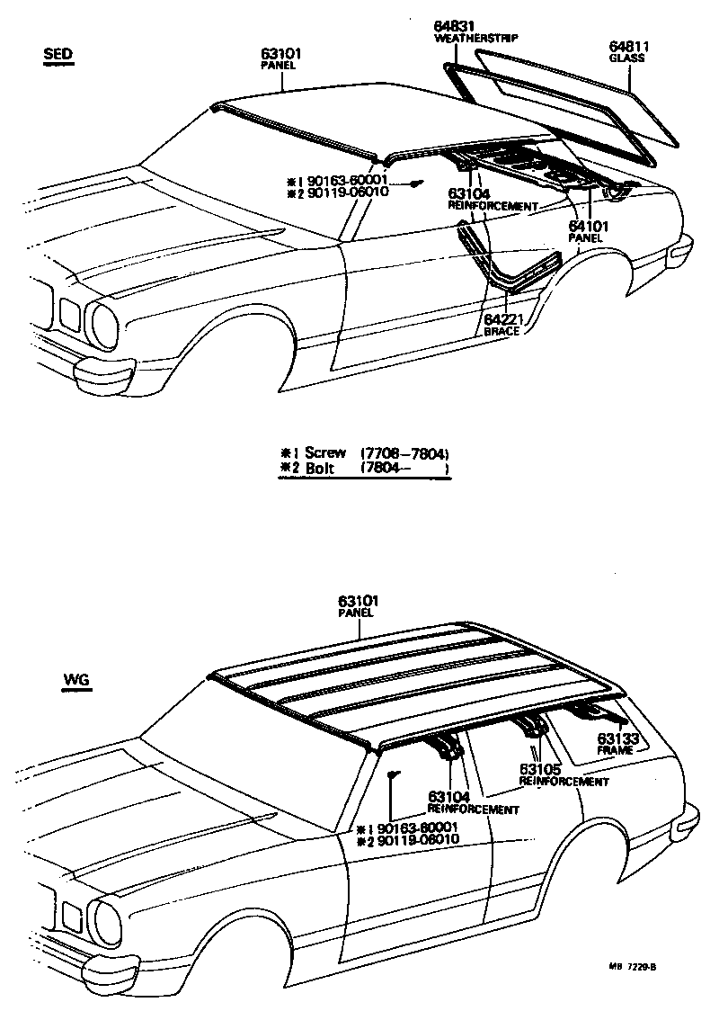  CRESSIDA |  ROOF PANEL BACK WINDOW GLASS