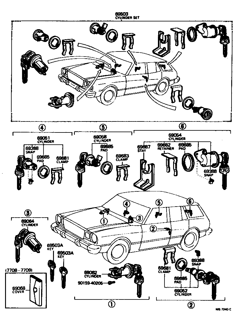  CRESSIDA |  LOCK CYLINDER SET