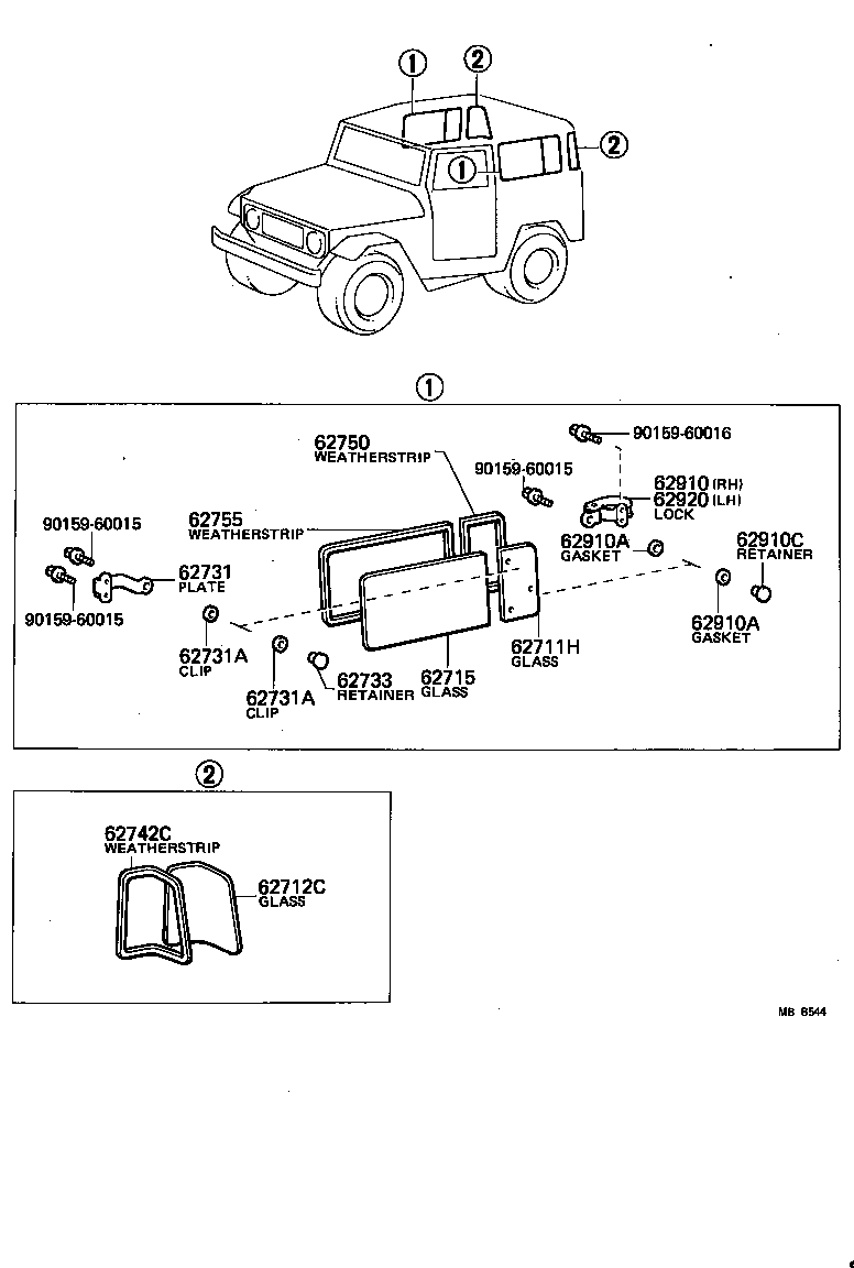  LAND CRUISER 40 |  SIDE WINDOW