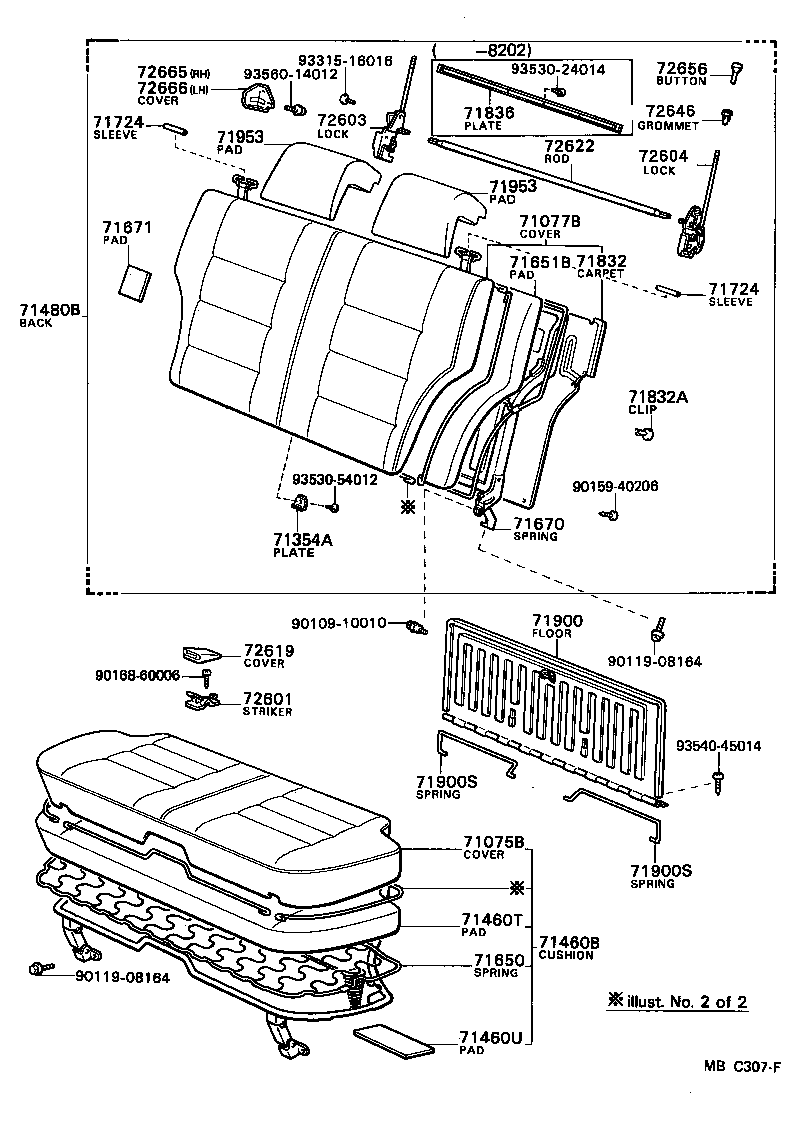  CRESSIDA |  REAR SEAT SEAT TRACK