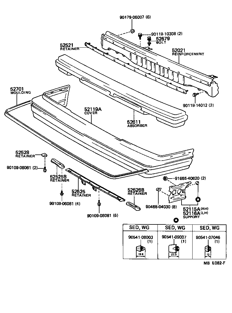  CRESSIDA |  FRONT BUMPER BUMPER STAY