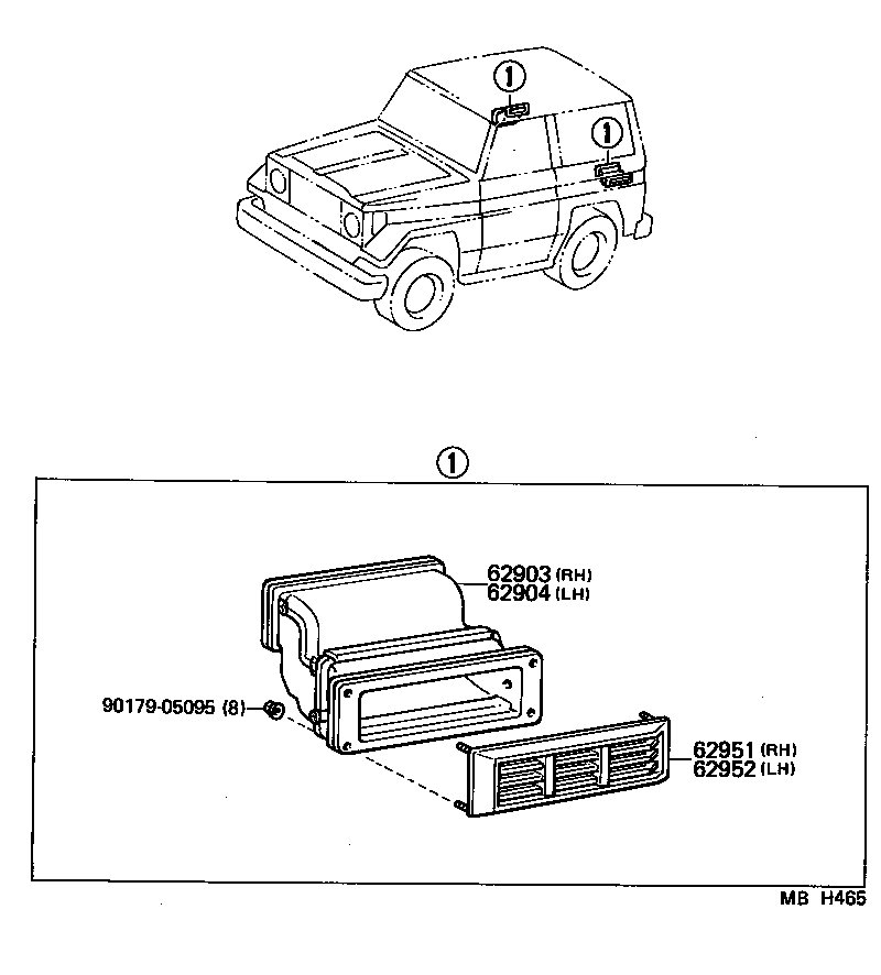  LAND CRUISER 70 |  REAR VENTILATOR ROOF VENTILATOR