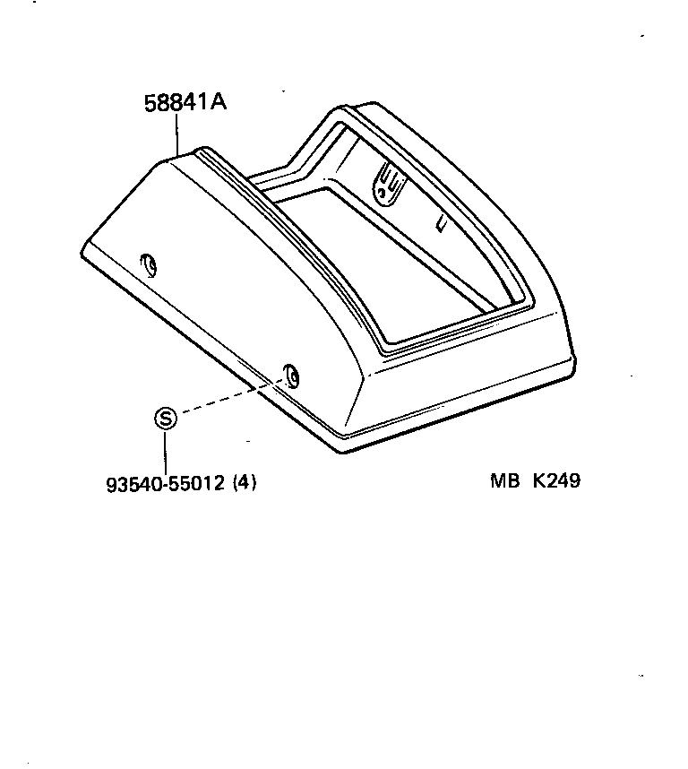  LAND CRUISER 60 |  CONSOLE BOX BRACKET