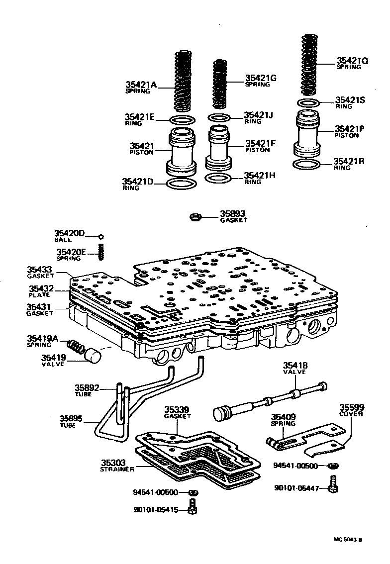  CRESSIDA |  VALVE BODY OIL STRAINER ATM