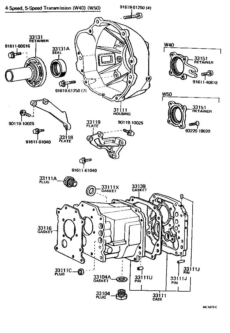  CELICA |  CLUTCH HOUSING TRANSMISSION CASE MTM