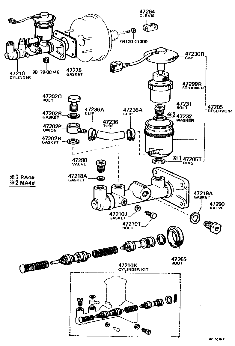  CELICA |  BRAKE MASTER CYLINDER