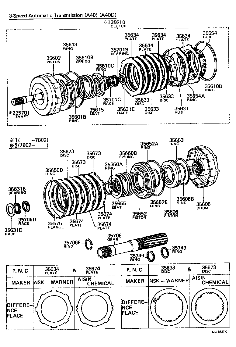  CELICA |  BRAKE BAND MULTIPLE DISC CLUTCH ATM