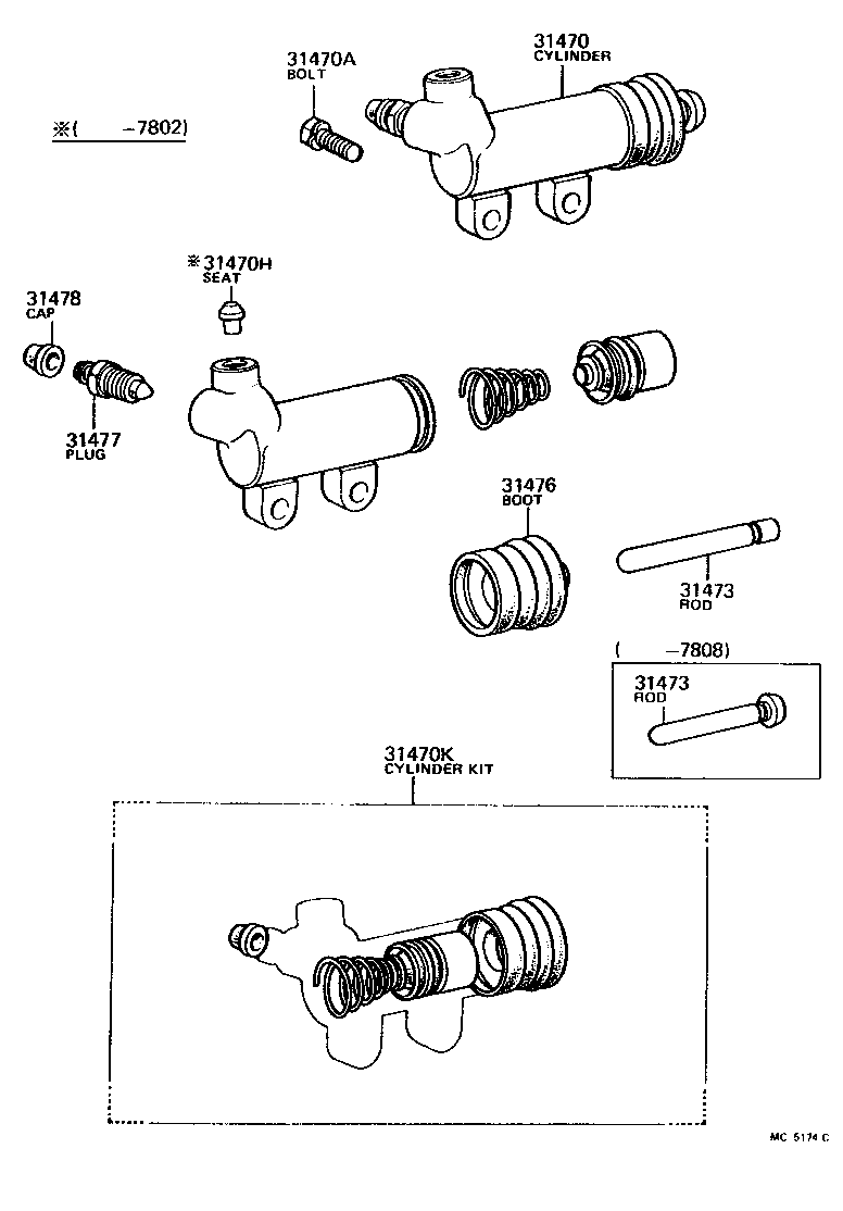  CELICA |  CLUTCH RELEASE CYLINDER