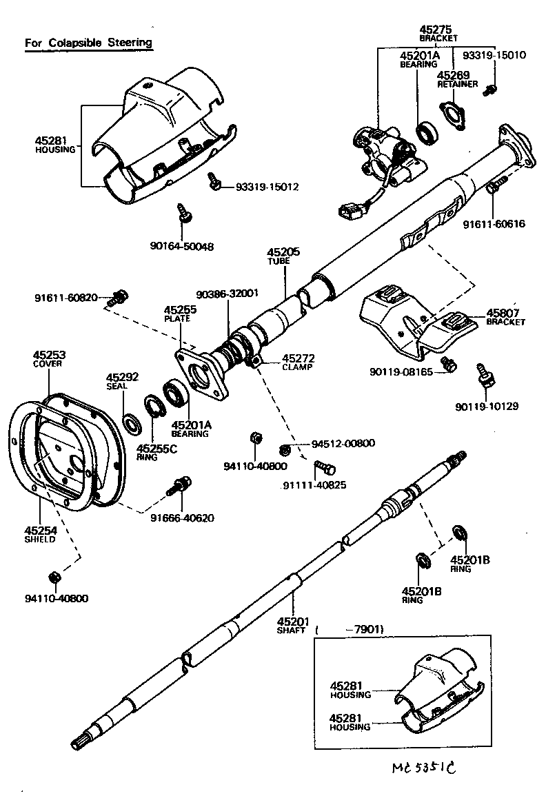  LAND CRUISER 40 55 |  STEERING COLUMN SHAFT