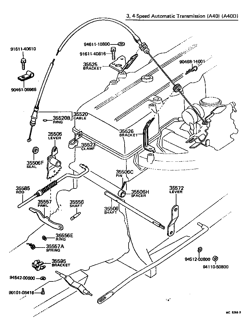  CELICA |  THROTTLE LINK VALVE LEVER ATM