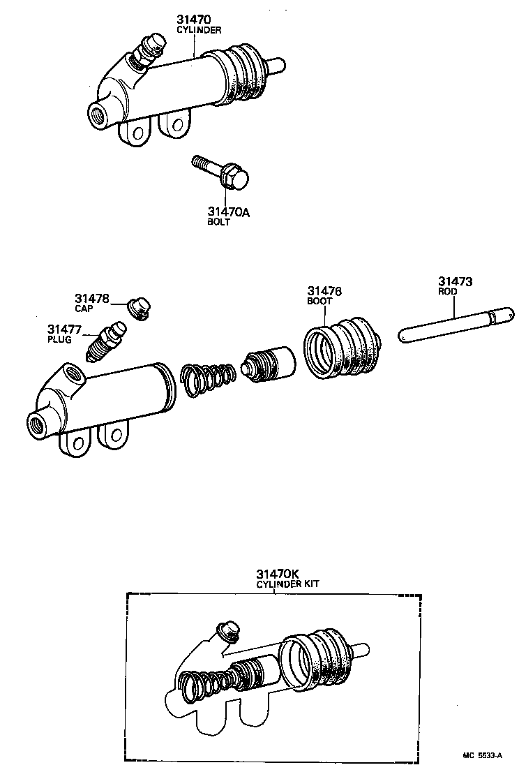  CELICA |  CLUTCH RELEASE CYLINDER
