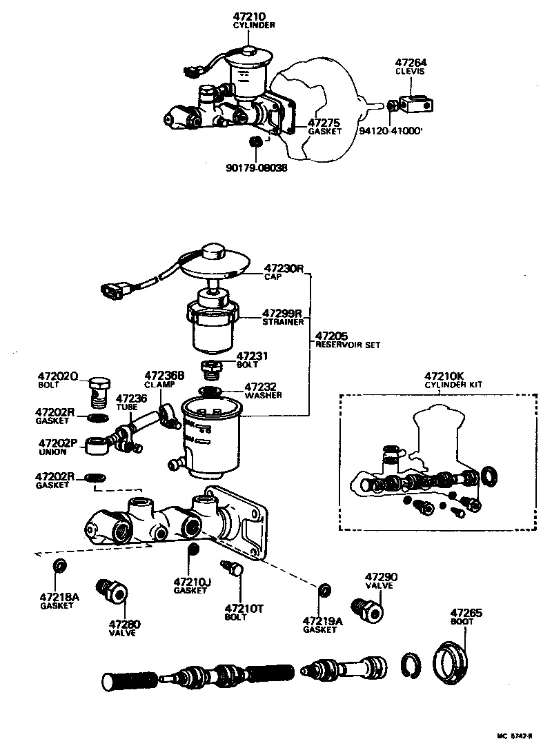  CRESSIDA |  BRAKE MASTER CYLINDER