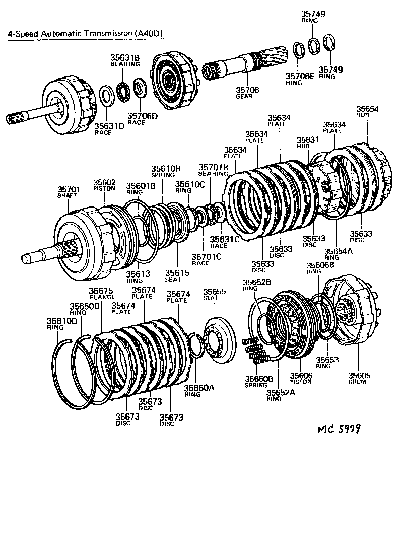  CELICA |  BRAKE BAND MULTIPLE DISC CLUTCH ATM